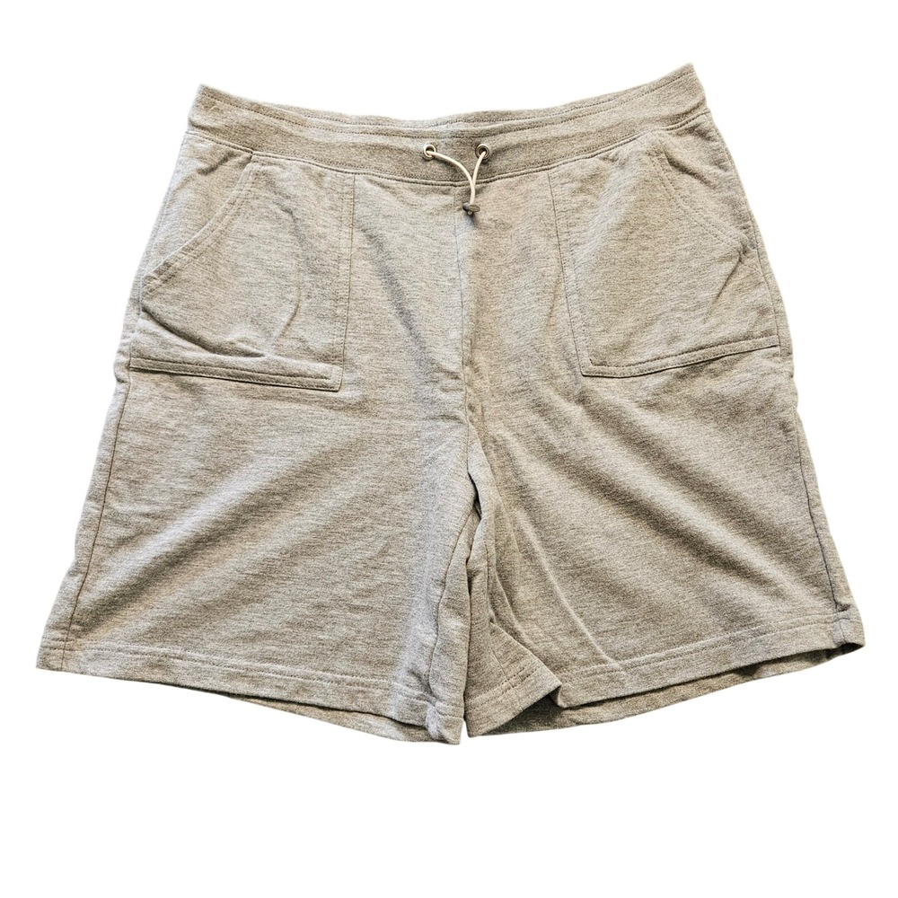Silverwear New York Gray Lounge Shorts Cotton Blend Drawstring Pockets Size M